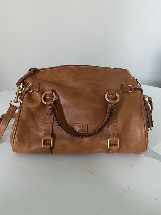 Dooney & Bourke Handbags - Dooney & Bourke Large Natural Florentine Satchel